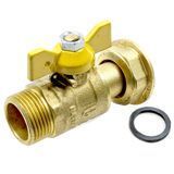 Кран шаровой прямой для газа, гайка MF Genebre 3622 07 1 1/4" DN32 PN5