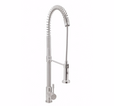 Змішувач для кухні GENEBRE INOX, нерж. сталь, висувний виливши (65211186066)